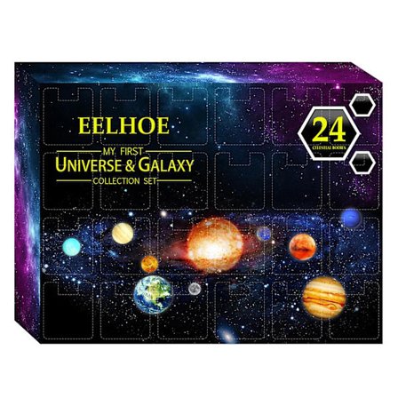 Julekalender med Planet-Hengende Gavebokssett for Julerfeiring - Blindboks