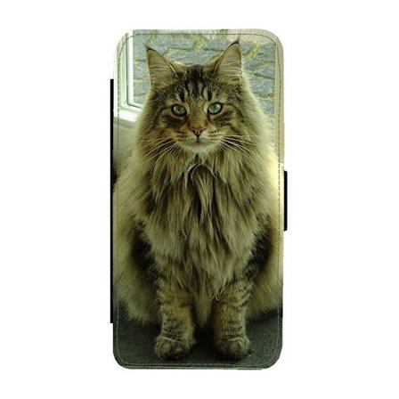 Norsk Skogkatt iPhone 14 Pro Max Flip Mobilfodral