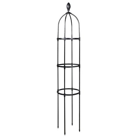 Trädgårdsstöd 145 cm Pelarrosstöd för klätterväxter Ø 31,7 cm Trädgårdsobelisk