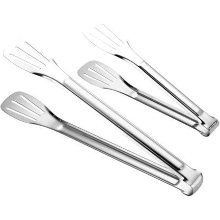 2-pack rostfria tänger med låsspänne för matlagning, grillning och barbecue. Tänger, robusta, värmebeständiga tänger (2 stycken (7 tum och 12 tum)