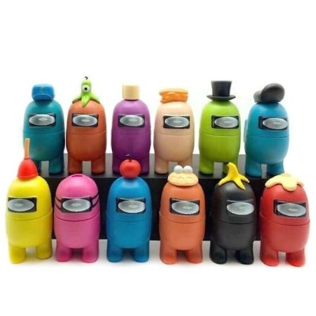 12 stk Among Us spill actionfigurer samleobjekt modell leker barn gave h