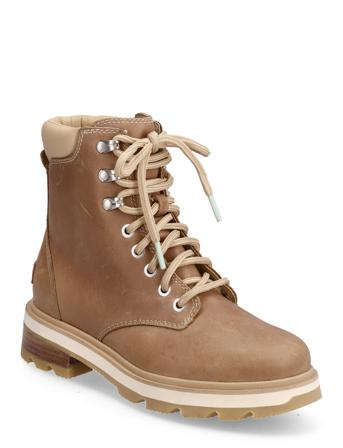 Lennox Lace Stkd Wp Shoes Boots Ankle Boots Laced Boots Brun Sorel