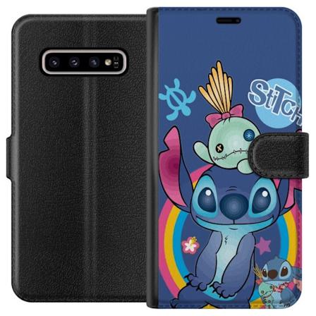 Samsung Galaxy S10+ Tegnebogsetui Stitch og ven