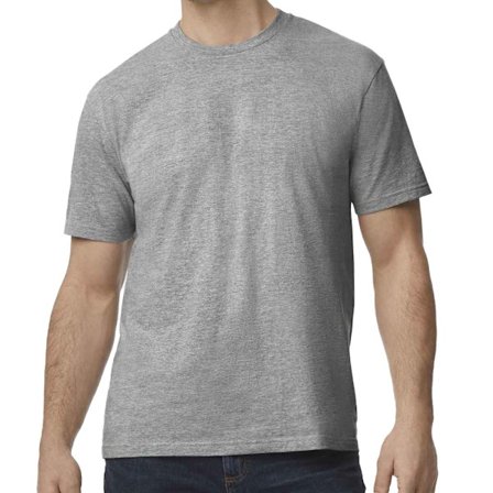 Gildan Mens Midweight Soft Touch T-Shirt M Sports Grey