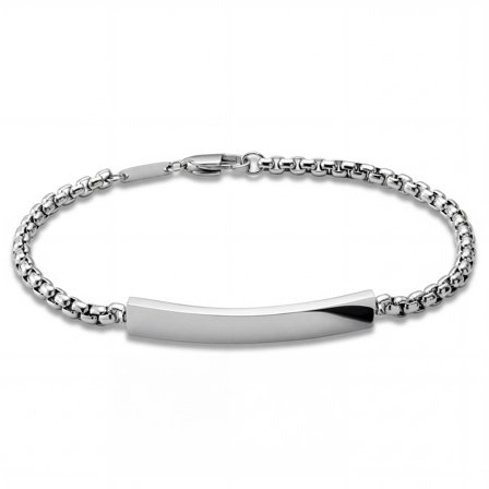 New Classics | Gourmette en acier inoxydable argenté - 6 mm pour hommes - Bracelets chaînes