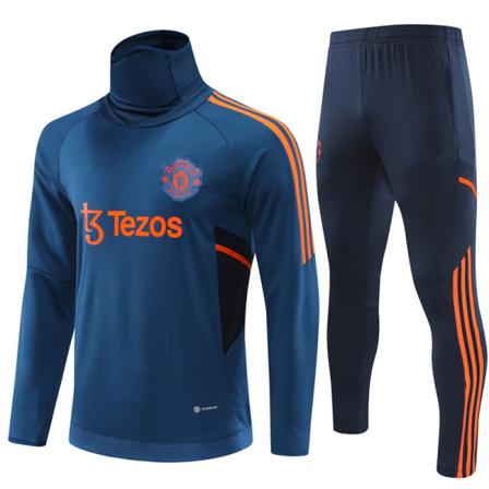 23-24 Red Devils Manchester United Home nro 7 Ronaldo-paita nro 21 Anthony 29 Sancho Half Stretch pitkähihainen lyhythihainen jalkapallopaita blue 16