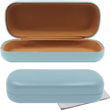 Hardt Brilleetui, PU Lær Brilleboks, Portable Briller, ZQKLA