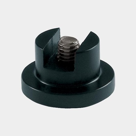 Ronstan BS 6, Wide feet 13,7/20,0/11,4 mm (par) - svarta glidfötter i slitstark plast för Ballslide serie 6 travare