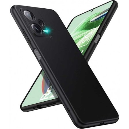 Xiaomi Redmi Note 12 Pro 5G Gummibelagd Mattsvart Silikon Skal