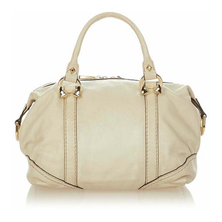 Gucci Vintage Tass , Wit , Dames , Maat: ONE Size Vintage Tassen