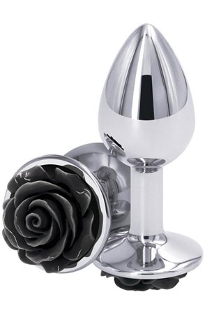 NS Novelties Rose Buttplug Klein Schwarz