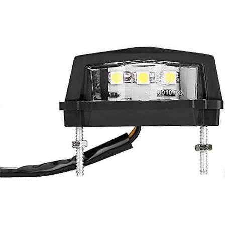 Motorcykel LED-skylthållare 12V Universal Motorcykel Motorcykel LED-skyltlampa Bakre baklampa Vit