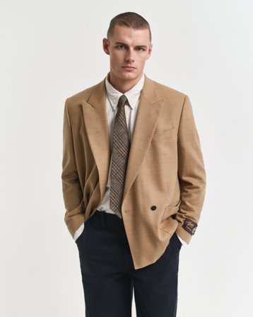 GANT Herren Camel Club Sakko aus Flanell (50)