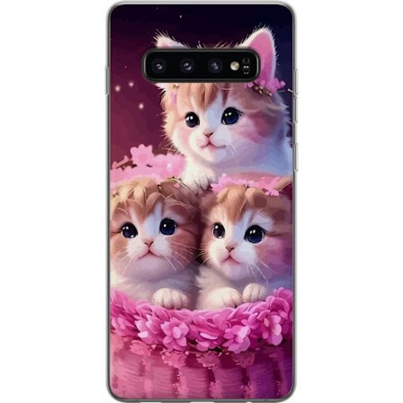 Kompatibelt Mobilskal till Samsung Samsung Galaxy S10 Katter