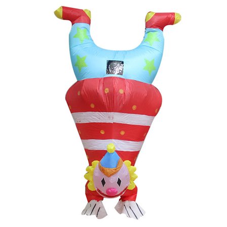 Oppblåsbar Halloween-kostyme, invertert klovn-kveldsopptredenkostyme, oppblåsbar kostyme for forestillinger