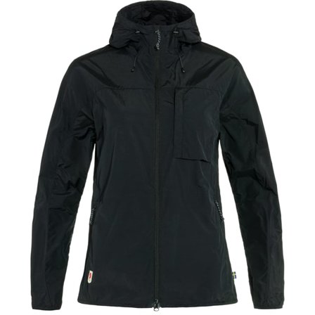 Fjällräven High Coast Windbreaker XS - female - Black - Windbreakers