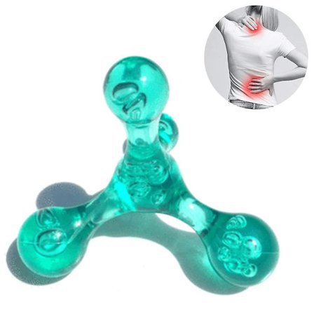 massager|Manuell balanse fire ball massasjer - Transparent fire ball grønn