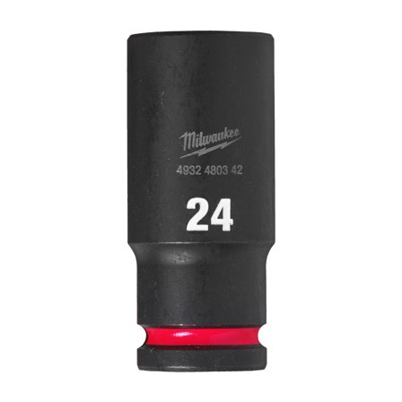 Milwaukee Shockwave Impact Duty Kraftpipe 1/2" firkant, dyp 24 mm, Håndverktøy