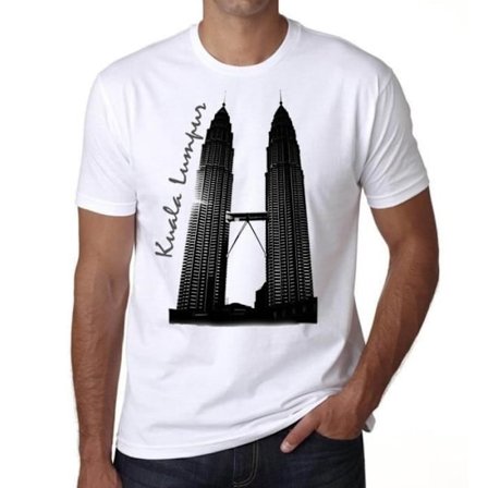 T-shirt herr Kuala Lumpur Vintage T-shirt