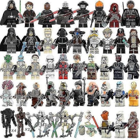 73 stk./sett Star Wars Luke Yoda Kinsawa Commandos Minifigurer Leker(h)
