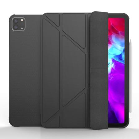 Ipad Pro 11 (2018/2020/2021) - Tri-fold Fodral Med Pennhållare - Svart
