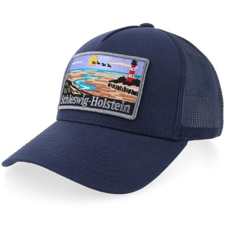 Wild Spirit - Blå trucker Keps - Bundesland Schleswig-holstein Navy A-frame Trucker @ Hatstore