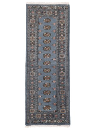 Tapis Pakistan Boukhara 3Ply 79X214 De Couloir Gris Foncé/Noir (Laine, Pakistan)