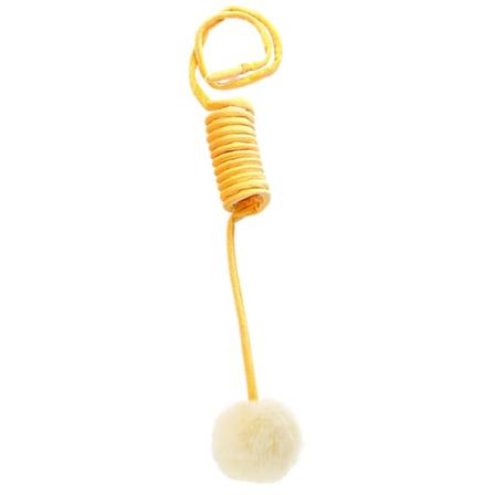 För katt Färgglad Spring Tube Toy Rolig Pet Action Interactive Toys Go Nuts Pompon 2