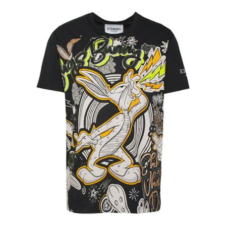 Iceberg T-Shirts Sort, Herre, Størrelse: 2XL
