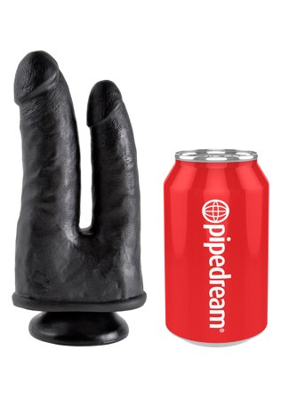 KING COCK DOUBLE PENETRATOR BLACK - Woome.pl