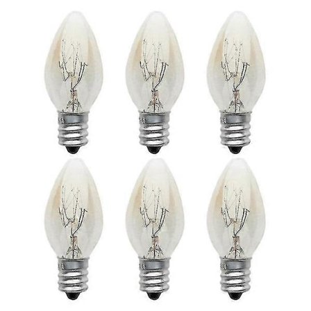 10 stk. E12 pære 220v-240v 10w C7 pære varm hvid filament pære/wolfram pære stue lys