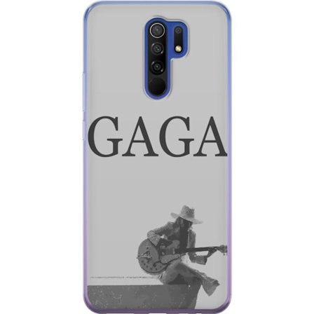 Kompatibelt Mobildeksel til Xiaomi Redmi 9 Stitch omgitt av blåbær med søt kawaii-stil teddybjørn