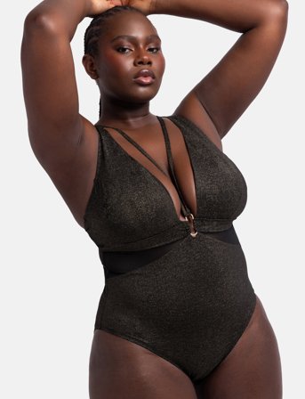 Dorina Kyra Shaping Swimsuit - Black - XXXL