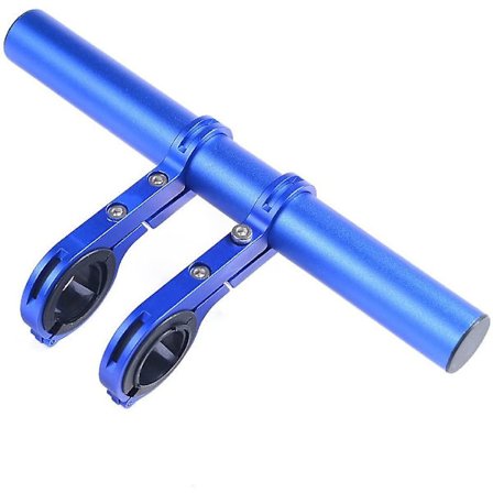 Styreforlenger Sykkel Aluminiumlegering Brakettforlengelse Dobbel Styreforlenger Monteringsholder Bruk-sykkel Styre Multifunksjonsstativforlengelse