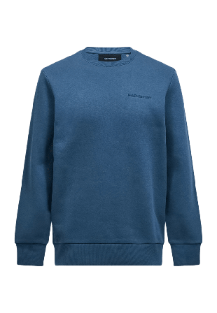 Peak Performance M Original Small Logo Crew Tröjor Herr Blå