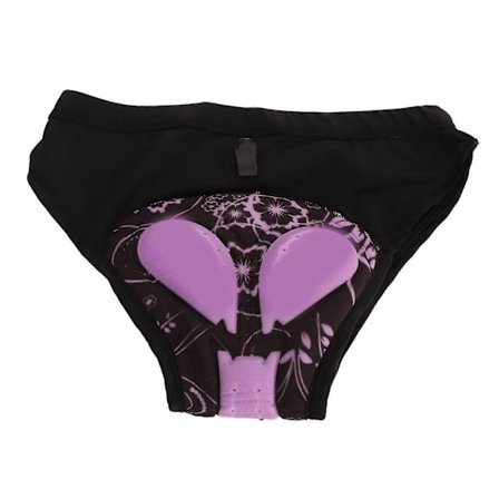 Dame Cykelundertøj Åndbare Dame Cykeltrusser Stødabsorberende 3D Polstrede Cykelshorts Undertøj Hurtigtørrende Sort XL YMQX)