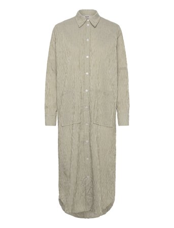 Mads Nørgaard Crinckle Pop Zindi Dress - Khaki green - 34