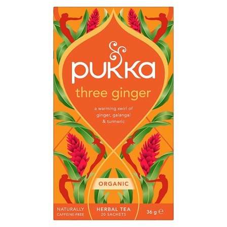 Pukka Three Ginger te Ø 20 g, Helse & Madvarer, Te, Øvrig Te