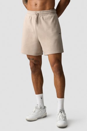 ICANIWILL - Everyday Unbrushed Relaxed Sweat shorts Light Greige - Shortsit - Miehet - Treenivaatteet ICIW:ltä