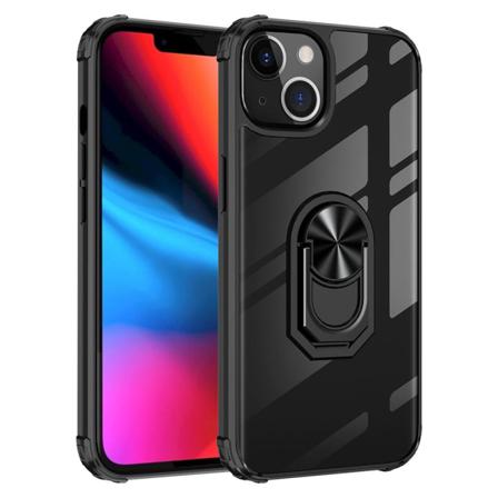 Iphone 13 - Shockproof Hybrid Ring Skal - Svart