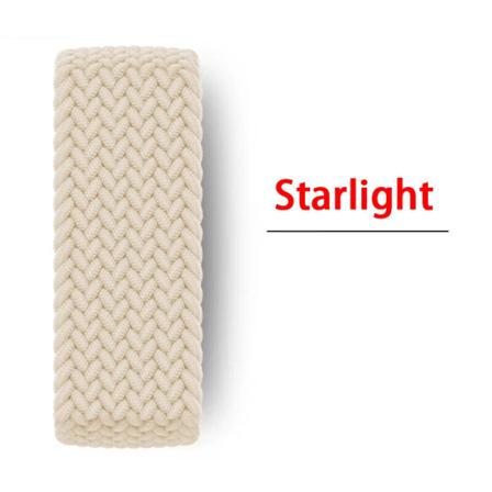 Flätad Solo Loop För Apple Watch Band 44mm 45mm 42mm 40mm 38mm 41mm Ultra 49mm Armband correa iwatch Series 9 SE 8 7 6 5 Rem Starlight SS