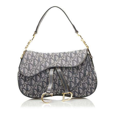 Dior Vintage, Pre-owned Bags Blauw, Dames, Maat:ONE Size,voering