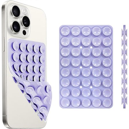 Silikone Sugekop Telefonholder Dobbelt Sidet, Telefontilbehør Håndfri Stærkt Greb Holder til Selfies og Videoer