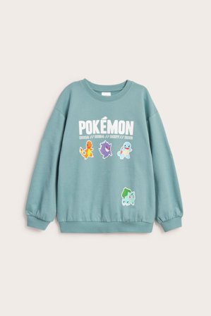 Kappahl | Sweatshirt Pokémon Ljusgrön 86/92 | Ljusgrön