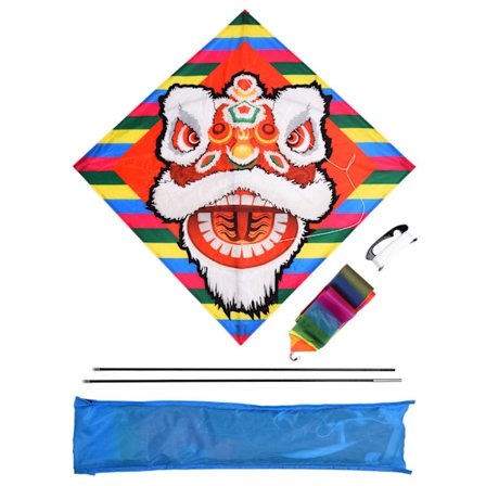 Sarjakuvaeläinten leijat lapsille ja aikuisille, helppo koota ja lentää leija perheen ulkopeleihin ja aktiviteetteihin