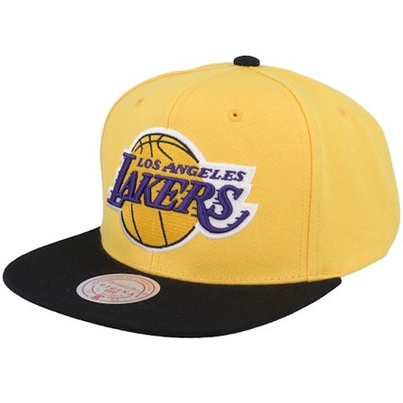 Mitchell & Ness - NBA Gelb snapback Cap - Los Angeles Lakers Core Basics Gold/Black Snapback @ Hatstore