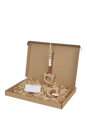 Bambam Bambam - Miljøvenlig Gaveæske - Legetid - Beige - ONE SIZE x 8