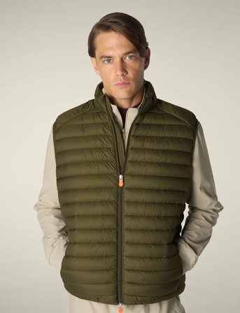 Save the Duck Adam Vest - Khaki green - M