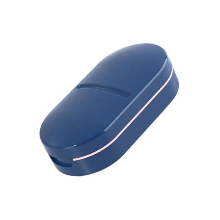 Kompakt medicinsplitter og organizer Kompakt pilleholder til kvinder og mænd