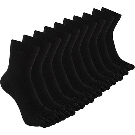 Herrstrumpor med tår, bomull, löparstrumpor, fem tår, besättningstrumpor, bomull